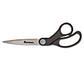 Universal 92010 Economy Scissors - 3.75" Cutting Length - 8" Overall Length - Pointed - Bent-left/right - Stainless Steel - Black 1 thumbnail image