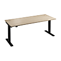 Move 40 Series by Bush Business Furniture 72"W Electric Height-Adjustable Standing Desk, Natural Elm/Black