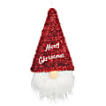 Amscan 244231 Christmas 3D Deluxe Tinsel Santa Gnomes, 15-1/4”H x 9-1/2”W x 3”D, Red, Set Of 2 Gnomes