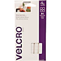 VELCRO® Brand Putty Adhesive - 0.50" Width x 0.50" Length - Adhesive Backing - 84 / Pack - White
