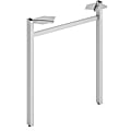HON Mod Collection Worksurface 24"W U-leg Support - 24" - Finish: Silver