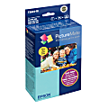 Epson® T584 PictureMate Tricolor Ink Cartridge And 100-Sheet Matte Paper Print Pack, T5845-M