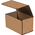 Partners Brand Corrugated Mailers, 7" x 4" x 4", Kraft, Pack Of 50