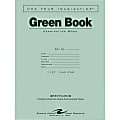Roaring Spring 30% Recycled Wide-Ruled Examination Book, 8 1/2" x 11", 8 Sheets, Green 1 thumbnail image