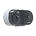 SofPull® Mini by GP PRO, 2-Roll Centerpull High-Capacity Toilet Paper Dispenesr, 56516, 16.1" x 7" x 9", Smoke Gray, 1 Dispenser
