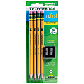 Ticonderoga® Beginner Pencils, Presharpened, #2 Lead, Medium Soft, Pack of 4
