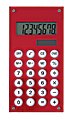 Ativa® 8-Digit Display Desktop Calculator, 4 3/4" x 2 1/2" x 1/4", Red 1 thumbnail image