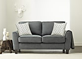 Serta® Astoria Deep-Seating Loveseat, Dark Gray/Espresso 1 thumbnail image