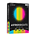 Neenah® Astrobrights® Bright Color Copier Paper, Letter Size (8 1/2" x 11"), Ream Of 500 Sheets, 24 Lb, Bright Assortment