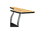 National Public Seating Tablet Arm, For 8100 Polyshell Chairs, Left Hand, Oak 1 thumbnail image