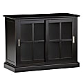 Style@Work By Thomasville® Vintage Bookcase With Doors, 30"H x 40"W x 17 1/2"D, Ebony 1 thumbnail image
