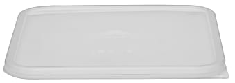 Cambro Seal Covers For 12-22 Qt Camwear CamSquare Containers, Translucent, Pack Of 6 Covers 1 thumbnail image