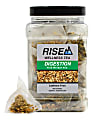 RISE NA Wellness Tea, Orange, Ginger And Peppermint, 8 Oz, Canister Of 50 Sachets