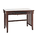 SEI Computer Desk With Pullout Drawers, 31 1/4"H x 42"W x 23 3/4"D, Espresso 1 thumbnail image