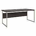 Bush® Business Furniture Hybrid 72"W x 36"D Computer Table Desk With Metal Legs, Storm Gray, Standard Delivery 1 thumbnail image