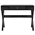 Ameriwood™ Home Paxton Campaign 39"W Writing Desk, Black 1 thumbnail image