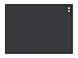 U Brands Magnetic Chalkboard, 40" X 30", White Décor Frame (2916U00-01) 1 thumbnail image