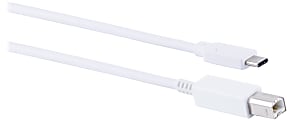 Ativa® USB-C-to-USB-B Cable, 6.5', White, 32462 1 thumbnail image