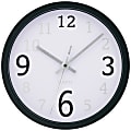 TEMPUS 10" Contemporary Wall Clock, Black