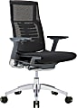 Raynor® Powerfit Ergonomic Fabric Mid-Back Executive Office Chair, Black 1 thumbnail image