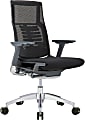 Raynor® Powerfit Ergonomic Fabric Mid-Back Executive Office Chair, Black