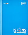 SONS System Journal-Style Notebooks, 9-3/4" x 7-1/2", 1 Subject, Primary Rule, 200 Sheets, Blue 1 thumbnail image