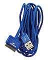 Duracell® Sync & Charge 30-Pin USB Cable, 10', Blue