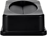 Alpine Slim Swinging Trash Can Lid, 5"H x 20"W x 12"D, Black