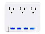 CyberPower Professional Series P3WU - Surge protector - AC 125 V - output connectors: 3 - white 1 thumbnail image
