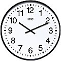 Infinity Instruments ITC Clarke 19" Office Wall Clock, Black
