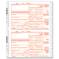 ComplyRight 1099-B Continuous Tax Forms For 2017, Copy A, State, B And C, 4-Part, 9" x 11", Pack Of 100