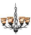 Kenroy Home Twigs 6-Light Chandelier, 28"W, Blackened Bronze 1 thumbnail image