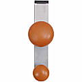 ALBA Garment Holder, Double-Peg, Chrome/Brown 1 thumbnail image