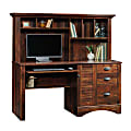 Sauder® Harbor View 63"W Computer Desk With Hutch, Curado Cherry