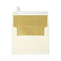 LUX Invitation Envelopes, A2, Peel & Press Closure, Gold/Natural, Pack Of 500