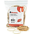 Universal 00416 Rubber Band - Size: #16 - 2.5" Length x 0.06" Width - 12lb/in - 535 / Box - Rubber - Beige 1 thumbnail image