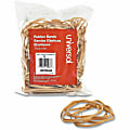 Universal Standard Rubber Bands - Size: #33 - 3.5" Length x 0.1" Width - Elastic - Rubber - Beige - 160 / Pack 1 thumbnail image