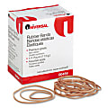 Universal Assorted Size Boxed Rubber Band - Size: #54 x 0.03" Thickness - 12lb/in - Rubber - Beige