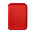 Winco Fast Food Tray, 16" x 12", Red 1 thumbnail image