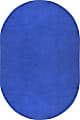 Joy Carpets® Kids' Essentials Oval Area Rug, Endurance™, 7-1/2' x 12', Royal Blue 1 thumbnail image