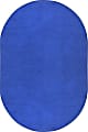 Joy Carpets® Kids' Essentials Oval Area Rug, Endurance™, 7-1/2' x 12', Royal Blue