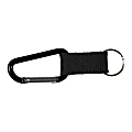Advantus Carabiner Key Chains, Black, Pack Of 10