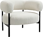 Glamour Home Ayuka Boucle Accent Chair, White 1 thumbnail image