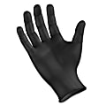 Boardwalk Disposable General-Purpose Powder-Free Nitrile Gloves, Large, Black, 4.4mil, Box Of 100 Gloves