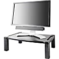 Kantek Extra Wide Adjustable Monitor Laptop Stand 20inx13in Single - 60 lb Load Capacity - 1 x Shelf(ves) - DepthDesktop - Plastic - Black 1 thumbnail image