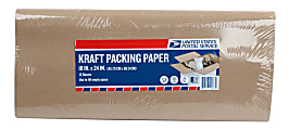 United States Post Office Packing Paper, 18" x 24", Brown, Pack Of 15 Sheets