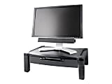 Kantek Extra Wide Adjustable Monitor Laptop Stand with Drawer, 50 lb Load Capacity, 6"H x 13.25"W, Desktop, Plastic, Black 1 thumbnail image