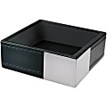 Artistic Architect Line Paper Clip Cup - Aluminum, Leather, Metal - 1 Each - Black 1 thumbnail image