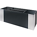 Artistic Architech Line All-in-1 Supply Caddy - Metal - 1 Each - Black, Aluminum 1 thumbnail image