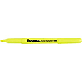 Universal 08851 Pocket Clip Highlighter - Marker Point Style: Chisel - Ink Color: Fluorescent Yellow - 12 / Pack 1 thumbnail image